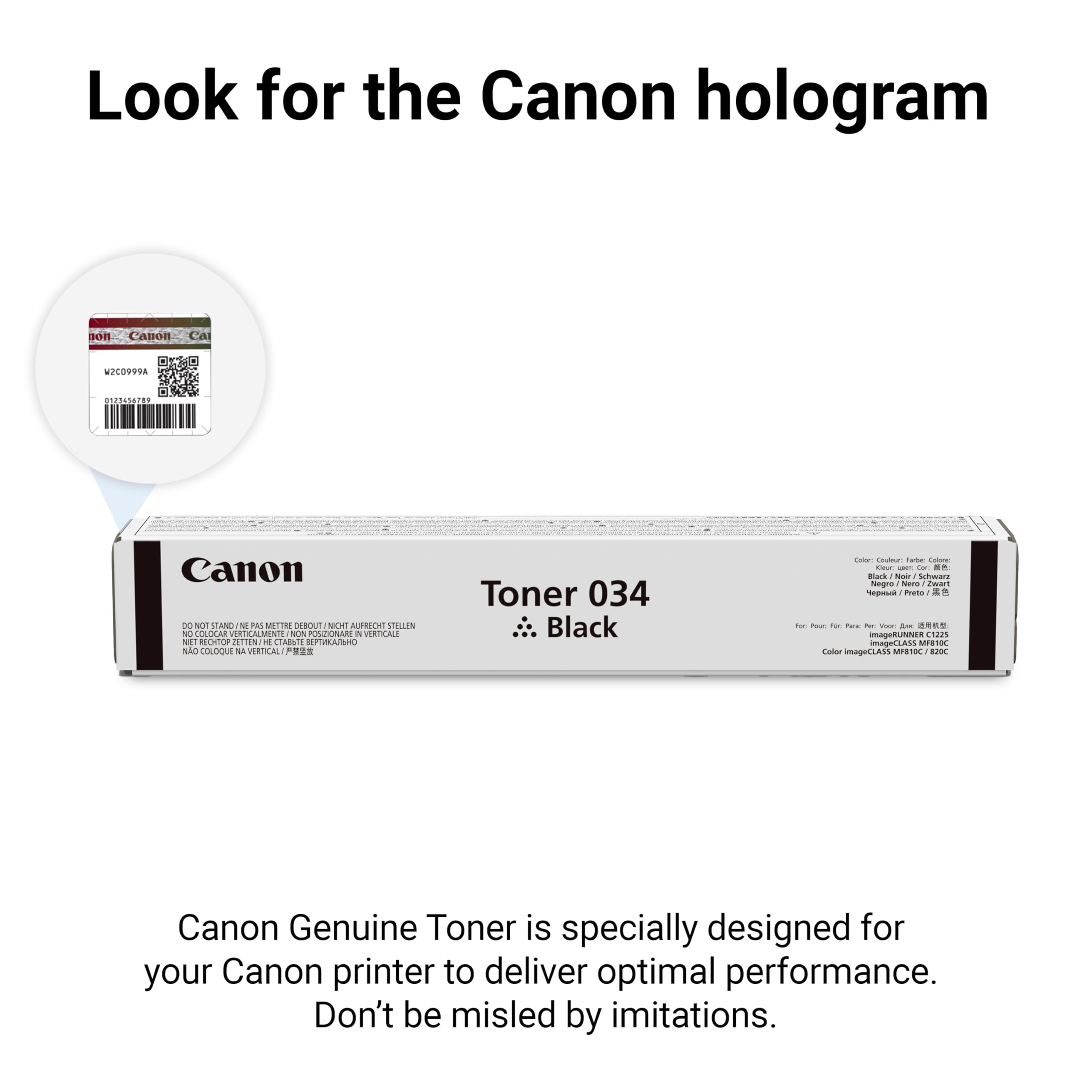 Amazon.com: Canon Genuine 034 Black Toner Cartridge Compatible